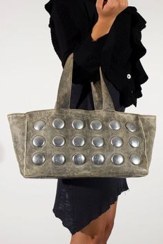 Comme des Garçons: Stud Body Bag Studs On Clothes, Studded Clothes, Comme Des Garcons Bag, Commes Des Garcons, Button Bag, Райан Гослинг, Studded Bag, Comme Des Garcons, A Bag