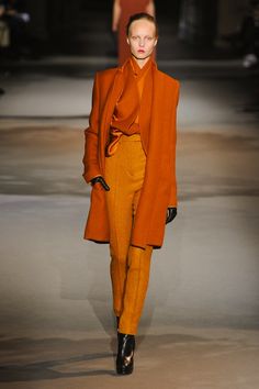 Haider Ackermann Fall 2012 Thrawn Trilogy, Nice Cakes, Designer Board, Orange Dream, Monochromatic Fashion, Haider Ackermann, Warm Autumn