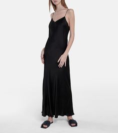 Long Black Slip Dress, Purple Midi Dress, Black Slip Dress, Maxi Slip Dress, Silk Slip Dress, Silk Charmeuse, Silk Slip, Sweater Material, Satin Slip