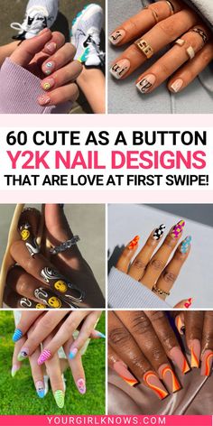 Get ready to be obsessed with these 68 aesthetic Y2K nail designs that'll have you and all your friends swooning! Dive into this magical world of black Y2K nails, pretty pink Y2K nails, chic short Y2K nails, sleek white Y2K nails, and wild trashy Y2K nails! Rediscover the iconic Y2K era with these jaw-dropping nail designs and stand out from the crowd. So, what are you waiting for? 2000 Nail Designs