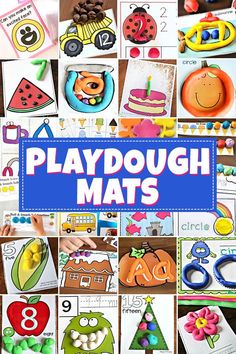 playdough mats with the title overlay