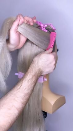 Joseph I'Anson | Are you looking for an easy way to create a super cute half up style? Then this easy to follow tutorial is for you! L’IMAGE Mannequin -... | Instagram Hair Ornaments, Up Hairstyles, Mid Length