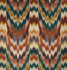 Irisa Terracotta/Teal Fabric Colour Combinations Interior, Annie Sloan Paint Colors, Artisan Textiles, Teal And Orange, Headboard Styles, Annie Sloan Paints, Cushion Headboard, Rug Buying Guide, How To Hang Wallpaper