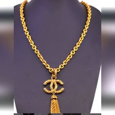 Chanel Lava Cocomark 1993a Gold Chain Necklace. Comes With Box Jewelry Chanel, Chanel Jewelry, Gold Chain Necklace, Gold Yellow, Gold Chain, Gold Chains, Womens Jewelry Necklace, Chain Necklace, Chanel