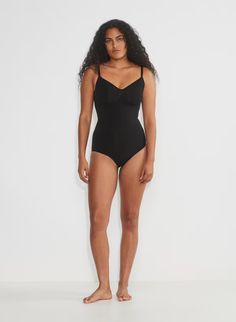 SHAPEENHANCE™ FULL-BUM BODYSUIT | Aritzia Sculpting Bodysuit With Built-in Bra And Underwire, Sculpting Underwire Bodysuit With Built-in Bra, Sculpting Full Coverage Bodysuit With Built-in Bra, Elegant Camisole Bodysuit With Adjustable Straps, Shapewear Leotard With Built-in Bra, Second-skin Shapewear With Built-in Bra And Full Coverage, Sculpting Shapewear Bodysuit With Built-in Bra, Sculpting Push-up Bra-friendly Shapewear, Sculpting Shapewear With Built-in Bra And Underwire