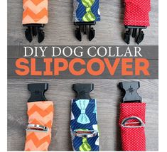 the diy dog collar slipcover is easy to make