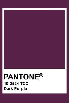 the pantone color is dark purple