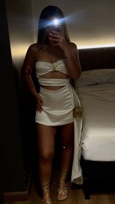 Beach New Years Outfit, Looks Cancun, Fiesta Outfit, Aesthetic Look, Night Out Outfit, Really Cute Outfits, White Fashion