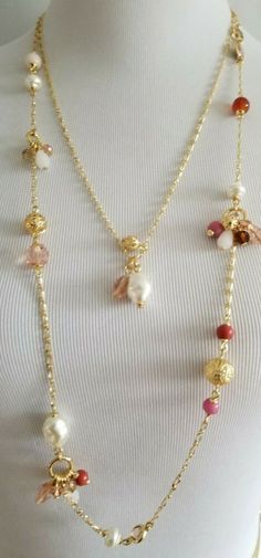 Welcome Item Description Fun. Imaginative. Add instant charm to any outfit with this layered necklace. -Clasp: Lobster - Fit: 22", 32" + 3" Extender - Material: Steel 10%, Brass 35%, Glass 16%, Zinc 5%, Synthetic Stone 12%, Semi Precious 4%, Acrylic Pearl 17%, CZ 1% - Color: Ivory Pearl Multi - $ 59.50. Return Policy: Item must be in original condition with original tag(s) to qualify for refund. The buyer is responsible for the return postage. Refund is issued through PayPal only. Please contact me immediately if items (s) are damaged upon arrival. SATISFACTION GUARANTEED! Please DO NOT post Negative or Neutral feedback comment. If you are not happy with your purchase (for ANY reason) and you feel that I have not earned your five stars Positive feedback, please tell me why and I will do wh Tell Me Why, Necklace Clasp, Infinity Jewelry, Layer Necklace, Necklace Design, Ivory Pearl, Layered Necklace, Fashion Jewelry Necklaces, Color Ivory