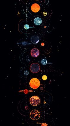 the solar system with all its planets in it