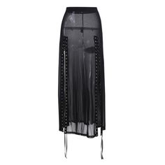 SPECIFICATIONS Silhouette: A-LINE Material: Acrylic,Polyester Gender: WOMEN Fabric Type: Mesh Dresses Length: Ankle-Length Decoration: Beading Size Chart Please allow slight (±2cm)manual measurement deviation for the data. Description Title: Gothic Emo Alt Hip Hop Goth Skirt Y2k Grunge Long Mesh Skirts Egirl Punk Black Skirt Vintage 90s Aesthetic Dark ClothesSeason: Spring Summer Gender: Women's SkirtsSize: S M L Color: BlackOccasion: Gothic Fashion Sexy Party StreetwearPattern Type: SolidPackag Grunge Style Mini Skirt For Club, Fitted Black Punk Skirt, Alternative Style Mini Skirt For Club, Black Grunge Skirt For Club, Alternative Fitted Club Skirt, Alternative Style Black Party Bottoms, Alternative Fitted Skirt For Club, Black Gothic Mini Skirt For Alternative Fashion, Black Rock Mini Skirt For Streetwear