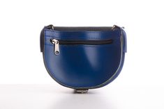 Super fast 1-4 days delivery with DHL express shipping. Please add a note with your phone number at checkout. This women's small crossbody bag is made by 100% genuine leather. It is designed and handcrafted in Greece. Its half moon shape is ideal for a crossbody type bag. It has a long adjustable strap. It fastens with a silver metallic buckle and has two internal compartments, plus a zipped pocket inside. It fits all everyday essentials. It is available in many colors (dark green, green, blue, Blue Leather Saddle Bag For Daily Use, Blue Leather Saddle Bag With Adjustable Strap, Leather Saddle Bag Satchel With Cell Phone Pocket, Leather Saddle Bag With Removable Pouch As Gift, Saddle Bag Purse, Crossbody Saddle Bag, Tooled Leather Purse, Brown Crossbody Bag, Leather Saddle Bags