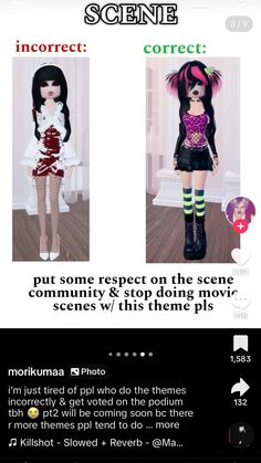 an image of two dolls on the screen, one is wearing boots and the other is in