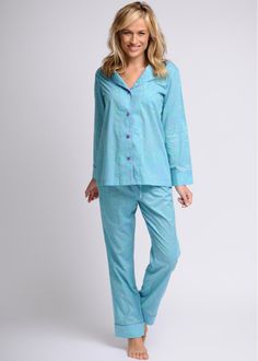 Constellation. $148. New! Light, airy, and ultra-soft, these printed cotton voile pajamas are perfect for summer. #madeintheusa #cottonpajamas #womenscottonpajamas Beach Attire