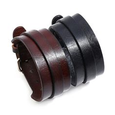 Engraved Leather Bracelets, Wood Bead Bracelet, Leather Bangle, Genuine Leather Bracelet, Retro Punk, Wood Bracelet, Bracelet Bangle, Vintage Bracelets, Personalized Leather