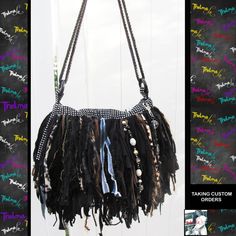 Fringe Bag,custom Fringe Bag,denim fringe,Fringe Handbag,Bling fringe bag,bead fringe Purse,jean fringe BEFORE I start with my description i wanted to let you know I CAN WORK WITH ANY BUDGET. I can build a handbag to FIT ANY BUDGET. Just drop me a line and tell me what you want and i'll let you know what type/size/shape/design handbag i can produce for that amount. I can also do layaway plans with a deposit down PLEASE NOTE: The bag pictured has been sold. I can make another bag similar to it, b Fringe Handbags Purses, Shabby Chic Bags, Denim Fringe, Jean Purses, Fringe Handbags, Bead Fringe, Denim Purse, Fringe Purse, Hippie Bags