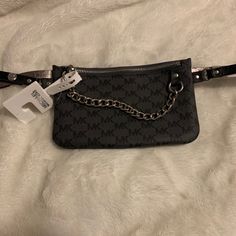 Very Cute Casual Belt Bag With Michael Kors Monogram. Adjustable Belt Nwt! Trendy Michael Kors Bags For On-the-go, Trendy Michael Kors Bag With Zipper Closure, Michael Kors Black Bag With Zipper Closure, Michael Kors Bag With Silver-tone Hardware For Everyday, Gray Bag With Branded Hardware For Daily Use, Trendy Michael Kors Black Bag, Michael Kors Everyday Clutch Bag, Michael Kors Trendy Black Shoulder Bag, Trendy Michael Kors Black Shoulder Bag