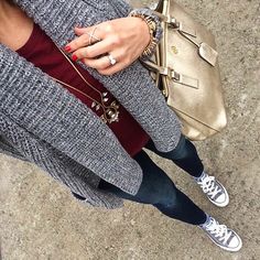 Outfit Ideas With Converse, Converse Shoes Outfit, Gray Converse, Converse Outfits, Grey Converse, Burgundy Outfit, Converse Style, Outfits With Converse, Mode Casual