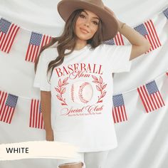 ⚾️ Baseball Mom Shirt - Cheer with Heart and Style! Step up your game day attire with our Baseball Mom Shirt, the perfect blend of support and style for any proud baseball mama. Ideal for cheering from the stands or showing your team spirit around town, this shirt celebrates the dedication and love of a sports mom. Whether you're at every game or supporting from afar, this Mom Game Day Shirt is a comfortable and fashionable way to show you're the team's biggest fan. It's a great addition to your Baseball Season Sports Fan T-shirt, Sporty T-shirt For Baseball Season Game Day, Baseball Mom Embroidered Shirts, Sporty Baseball T-shirt With Sublimation Print, Mother’s Day Baseball Shirts, Games For Moms, Baseball Mom Shirt, Sports Mom Shirts, Baseball Mama