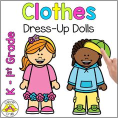 the clothes dress up dolls book is shown