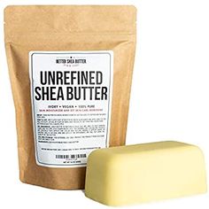 Amazon.com : Unrefined African Shea Butter - Ivory, 100% Pure & Raw - Moisturizing and Rich Body Butter for Dry Skin - Suitable for All Skin Types - Use Alone or in DIY Whipped Body Butters - 16 oz (1 LB) Bar : Body Butters : Beauty Shampoo Bar Recipe, Shea Butter Benefits, African Shea Butter, Shea Butter Hair, Homemade Body Butter, Natural Skin Care Ingredients, Diy Body Butter, Skin Care Routine For 20s, Body Butters Recipe