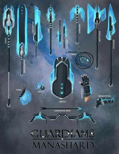 an image of a bunch of different items in the game guardians's manashard