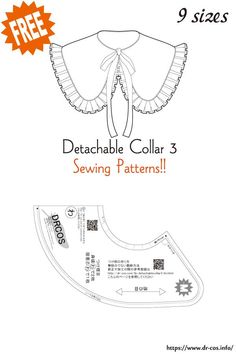 the sewing pattern is shown with instructions for how to sew