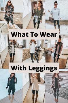 Boots With Leggings How To Wear, Styling Leggings Winter, Dressing Up Leggings For Work, Leggings And Boots Outfit Fall, Legging And Boots Outfits, Black Leggings Outfit Fall Work, Leggings With Dress Outfit, What To Wear With Green Leggings, How To Wear Leggings 2023