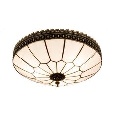 a ceiling light with an intricate design on it