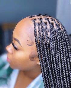 Hair Braids Aesthetic, Braids Aesthetic, Medium Knotless, Small Knotless, Cute Box Braids Hairstyles