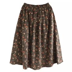 Descriptions Step into a world of elegance and sophistication with our Retro Corduroy Floral High-Rise A-line Skirt. Crafted from premium corduroy fabric, this skirt features a timeless floral print and a flattering high-rise design that accentuates your figure. Add a touch of vintage-inspired style to your wardrobe with this luxurious and exclusive piece. Details Silhouette: A-lineMaterial: CottonOccasion: DaytimeProcess: FloralApparel Closure Type: ElasticRise Style: High WaistTheme: Summer, Spring, AutumnColor: Deep Blue, CoffeeSize: One Size Size Chart Length: 80 cm/ 31.50 ''Waist: 72-108 cm/ 28.35-42.52 ''Hip: 130 cm/ 51.18 ''Hem: 218 cm/ 85.83 '' Autumn Pattern, Color Cafe, Floral Print Skirt, Corduroy Skirt, Print Style, Vintage Casual, Office Casual, Bag Dress, Office Ladies