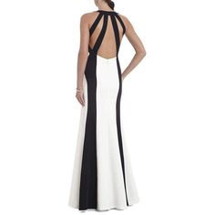 Take the evening by storm with this instantly captivating gown. Round neckline.Sleeveless.Cutout at front chest.A-line skirt. Open back.Concealed center back zipper with hook-and-eye closure.Color-blocked throughout.Self/Contrast: Polyester satin.Lining 1: Polyester, Spandex. 2: Polyester crepe de chine.Hand Wash. Open Back Gown, Scalloped Lace Dress, Back To School Backpacks, Polyester Satin, Lace Bodice, Scalloped Lace, Blue Jacket, A Line Skirt, Silk Printing