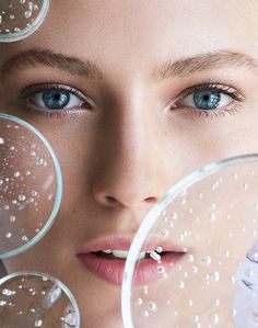 Serum Model Photography, Water On Face Photography, Clinical Skincare Photography, Scientific Skincare Photography, Face Submerged In Water Photography, Skin Palette, Lemon Face Mask, Beauty Science, Beauty Skin Quotes