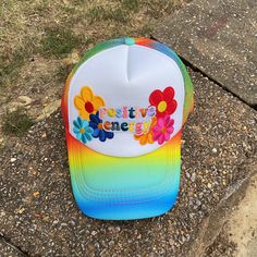 ❤️This listing is for the exact hat show in pictures! ❤️ Material: 100 % Polyester Hat Unique Patches ❤️Size: One Size Adult Hat  It is SnapBack so it is adjustable from 20"-23.5" ❤️This custom trucker is the perfect unique gift! ❤️ Free shipping on orders over $35.00 Funky Curved Brim Summer Hats, White Snapback Mini Hats For Spring, Retro Spring Bucket Trucker Hat, Multicolor Spring Bucket Hat, Funky Spring Festival Hats, Fun Multicolor Spring Hat, Funky Snapback Hat For Festivals, Spring Beach Trucker Hat With Brim, Retro Visor Baseball Cap For Spring