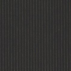 a black and white striped wallpaper with pinstripe pattern on the bottom half