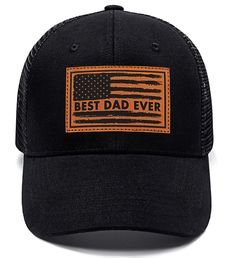 PRICES MAY VARY. Unique Father's Day Gift: This best dad hat is a unique gift for Father's Day. Especially birthday gifts from daughter, son to father, Father's Day gift from wife or child to husband dad. High-Quality Best Dad Hat: Made from pure cotton, this hat is lightweight, Comfortable, and Breathable will never go out of style, making it ideal for all-day wear. Perfect Adjustable Size: Adjustable Snapback Back Closure allows wearers to customize the fit to their preference for maximum comfort, is easy to Adjustable, One size hat Fits All Head Sizes. The mesh back design increase the permeability of the hat Cool Gifts For Dad: The fathers day dad hats can be widely used. The classic baseball cap men suits for daily casual wear and different outdoor activities, such as a hiking cap, fi Black Trucker Hat For Father's Day With Curved Bill, Black Trucker Hat For Father's Day, Personalized Casual Trucker Hat For Father's Day, Black Baseball Cap With Curved Brim For Father’s Day, Black Baseball Cap With Curved Brim For Father's Day, Father's Day Gift Trucker Hat With Curved Brim, Black Curved Brim Baseball Cap For Father's Day, Personalized Hats For Father's Day, Casual Trucker Hat For Father's Day