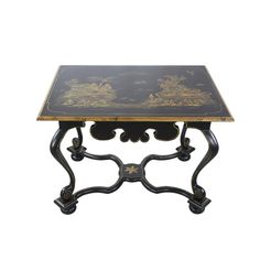 vintage Hand-painted Chinoiserie Elegant Square Table. 37"W * 27"D * 27.25"H Chinoiserie Table, Painted Chinoiserie, Square Table, Square Tables, Late 20th Century, Dream Homes, Place Settings, Chinoiserie, Table Furniture