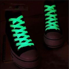 Brand New! 1 Left!! Material: Polyester Size: 120 Cm Attention: The Shoelace Is A Fluorescent Night-Light Shoelace Without Electrons. It Will Light Up After Five To Ten Minutes With A Strong Light At Night. The Light-Emitting Time Varies From 30 Minutes To 4 Hours Depending On The Light Absorption. Can Be Washed Many Times, Cleaning Does Not Affect The Luminous Effect! *Buy 7/$10! Deal Is For Any Items With The Emoji, Most Listings Have Only One Item For Sale So There May Not Be Multiples Of A L Glow In The Dark Sneakers Nike, Black Light Up Shoes, Lighted Shoes, Luminous Shoes, Runners Shoes, Lace Flats, Shandy, Shoe Lace Patterns, Neon Color