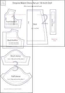 the sewing pattern for an embellishment dress