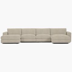 a large sectional couch on a white background