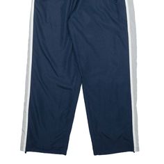 Item is in good used condition. >Size: M >Waist Size (Un-Stretched): 28" >Inside Leg: 30" >Rise: 11" >Hem: 9" Blue Streetwear Pants With Standard Cut Leg, Blue Streetwear Bottoms With Standard Cut Leg, Mens Track Pants, Pants Blue, Waist Size, Track Pants, Track, Pants, Blue