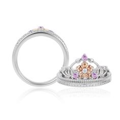 Rapunzel Tiara, Rapunzel Ring, Disney Princess Rings, Disney Rings, Enchanted Disney, Enchanted Disney Fine Jewelry, Tiara Ring, Silver Tiara, Disney Rapunzel