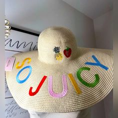 Juicy Couture Wide Brim Beach Hat So Juicy. This Is Super Cute. Brand New With Tags. Must Have For Summer. One Size. Couture Hats, Juicy Couture Accessories, Couture Accessories, Beach Hat, Brim Hat, Wide Brimmed, Juicy Couture, Super Cute, Women Accessories