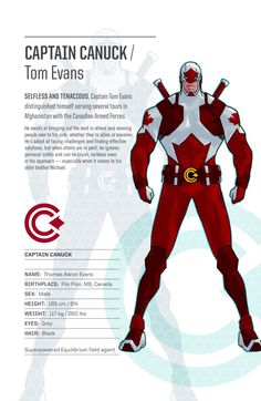 an advertisement for captain canuck from the comics