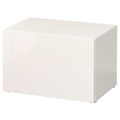 a white box sitting on top of a table