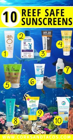 A variety of reef safe sunscreens Reef Safe Sunscreen For Hawaii, Travel Sunscreen, Hawaii Vacation Outfits, Save Ocean, Reef Safe Sunscreen, Abc Islands, Hawaii Cruise, Cruise Disney, Bait Shop