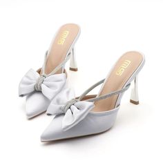 summer new rhinestone shoes fashion satin Luxury and elegance high heels Baotou women's sandals Shoes Type: Modern Slippers Applicable Place: Outside Upper Material: Silk Heel Height: High (5cm-8cm) Season: Summer Heel Type: Thin Heels Item Type: slippers Model Number: 3256806572878016 Fashion Element: CRYSTAL Department Name: ADULT Outsole Material: RUBBER With Platforms: No Style: SEXY Insole Material: PU Pattern Type: Solid Fit: Fits true to size, take your normal size Lining Material: PU pro Summer Heels, Rhinestone Shoes, Heel Type, Shoe Store, Shoes Fashion, Women's Sandals, Types Of Shoes, Season Summer, Womens Sandals