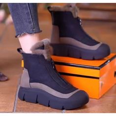 Warm Winter Boots, Warm Snow Boots, Womens Dress Suits, Rounded Toe Boots, Boot Types, Snow Boots Women, Shoes Socks, Short Boots, Relaxed Style