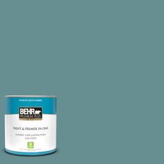 the behr paint is light blue with white trim