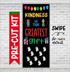 a blackboard with the words kindness is the greatest gift on it